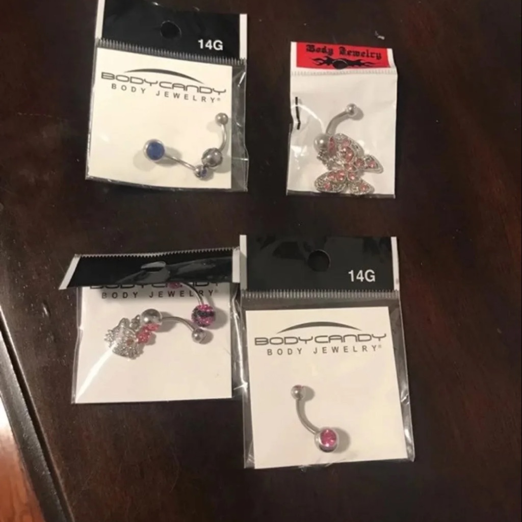 6 Belly Rings